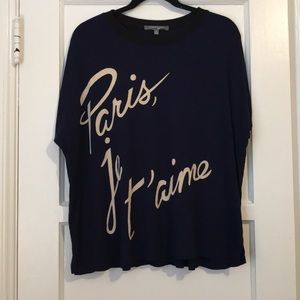 Catherine Malandrino Paris Je’taime Oversized Top